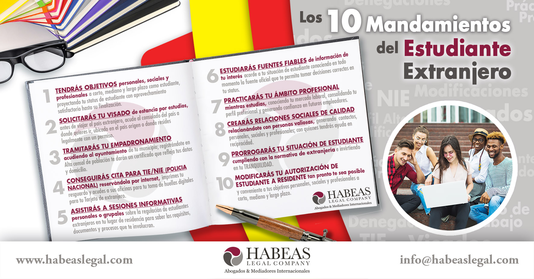 10 Mandamientos Estudiante blog Habeas - Los 10 Mandamientos del Estudiante Extranjero