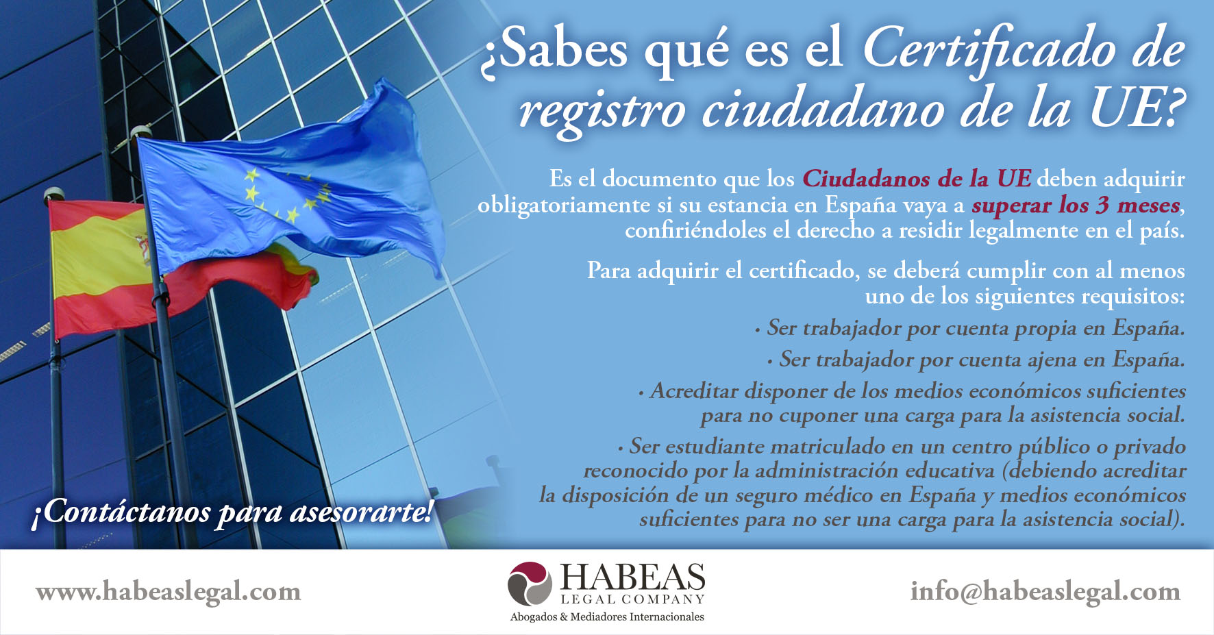 Certificado registro ciudadano UE Habeas - ¿Sabes qué es el Certificado de registro ciudadano de la UE?