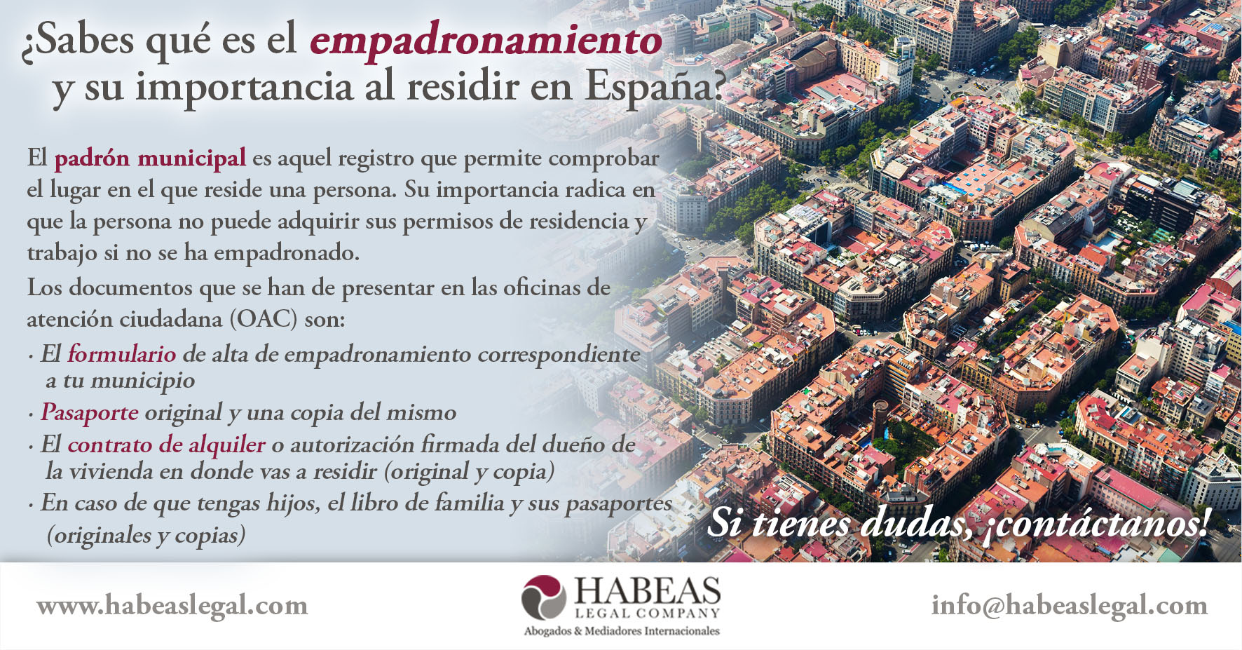 Empadronamiento Habeas Legal - ¿Sabes qué es el empadronamiento y su importancia al residir en España?