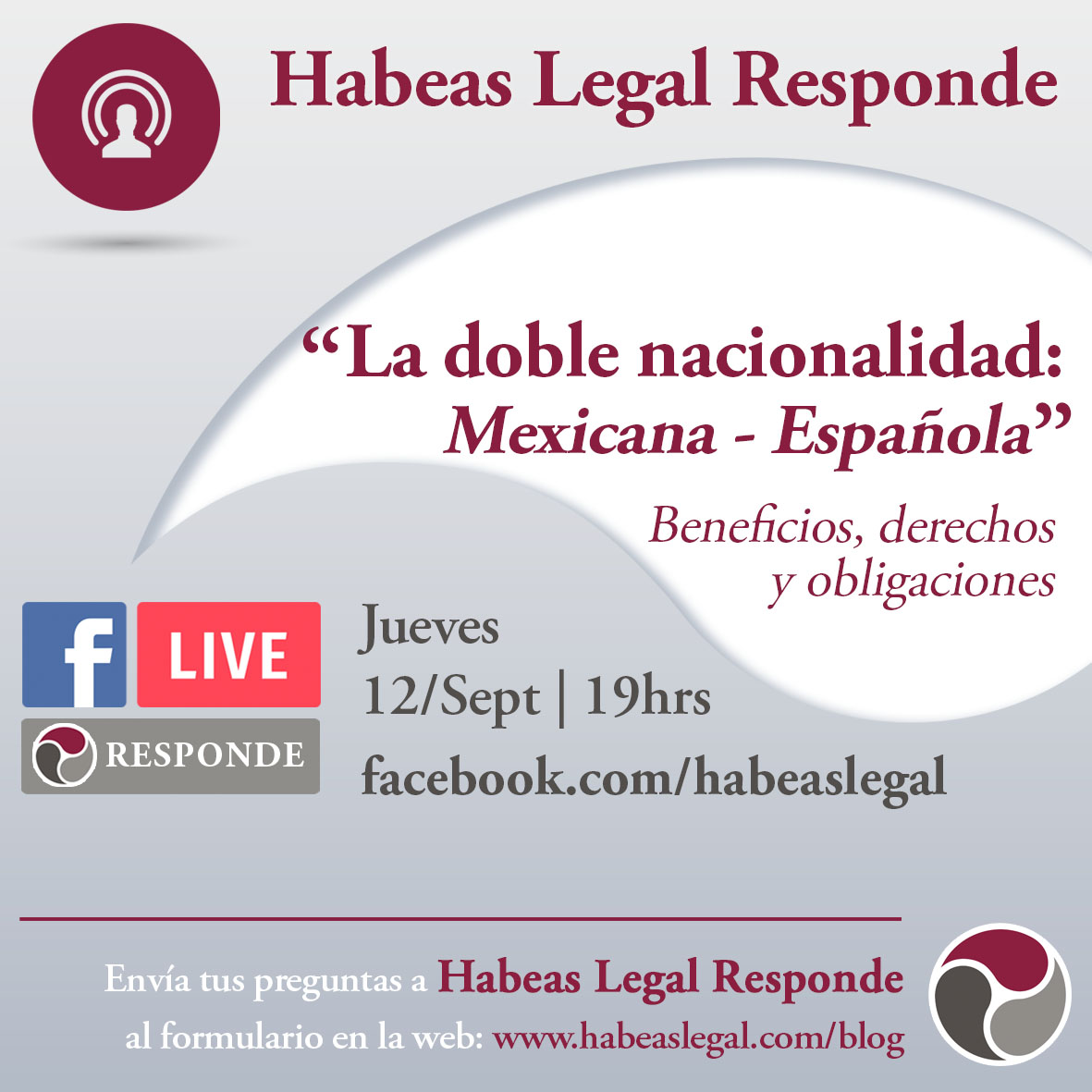 Habeas FB Live calendar Doble Nacionalidad 12Sept