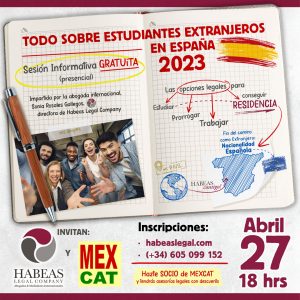Todo sobre estudiantes extranjeros Espana sesion informativa Habeas Legal ABR 2023  300x300 - Agenda de Eventos