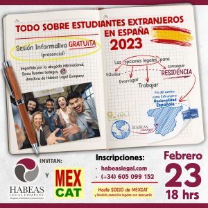 Todo sobre estudiantes extranjeros Espana sesion informativa Habeas Legal FEB 2023  300x300 - Agenda de Eventos