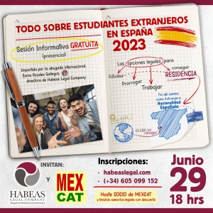 Todo sobre estudiantes extranjeros Espana sesion informativa Habeas Legal JUN 2023  300x300 - Agenda de Eventos