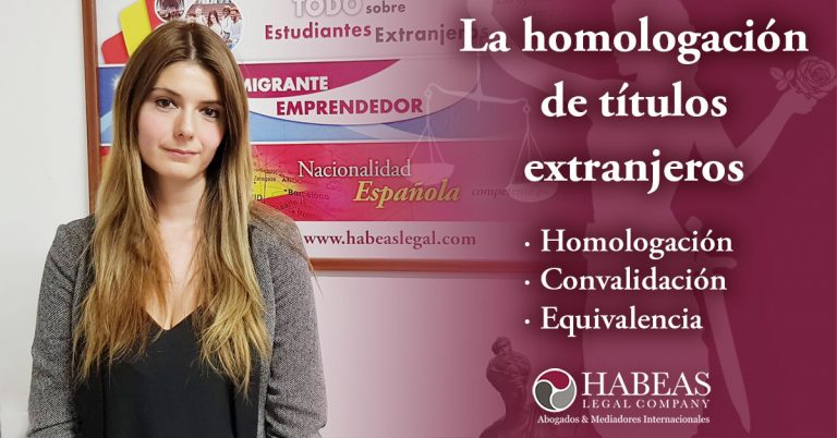 Estudiante extranjero en España, Habeas Legal te ayuda a hacer la homologación, convalidación y equivalencia de tu título de grado.