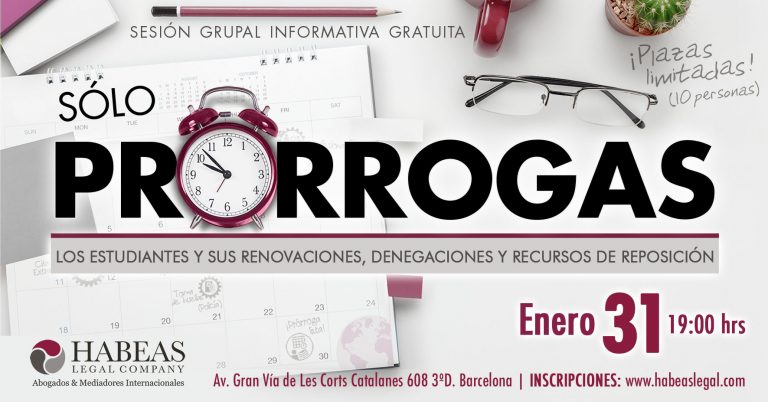 Prorrogas evento calendar ENE2019