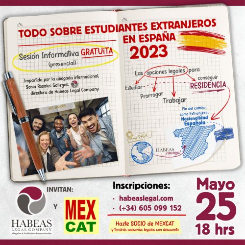 Todo sobre estudiantes extranjeros Espana sesion informativa Habeas Legal MAY 2023  q1adoo9c9zwro7cfl49qe5s102hqvv40851qhsmlxk - Estudiantes Extranjeros en España - inscripciones