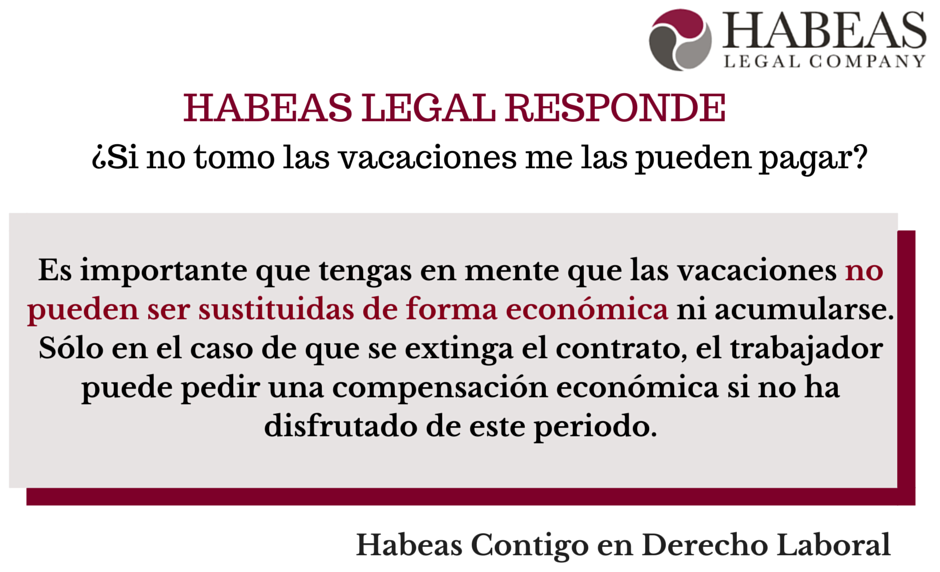 habeas legal abogados barcelona derecho civil habeas responde 2 - ¿Si no tomo las vacaciones me las pueden pagar?