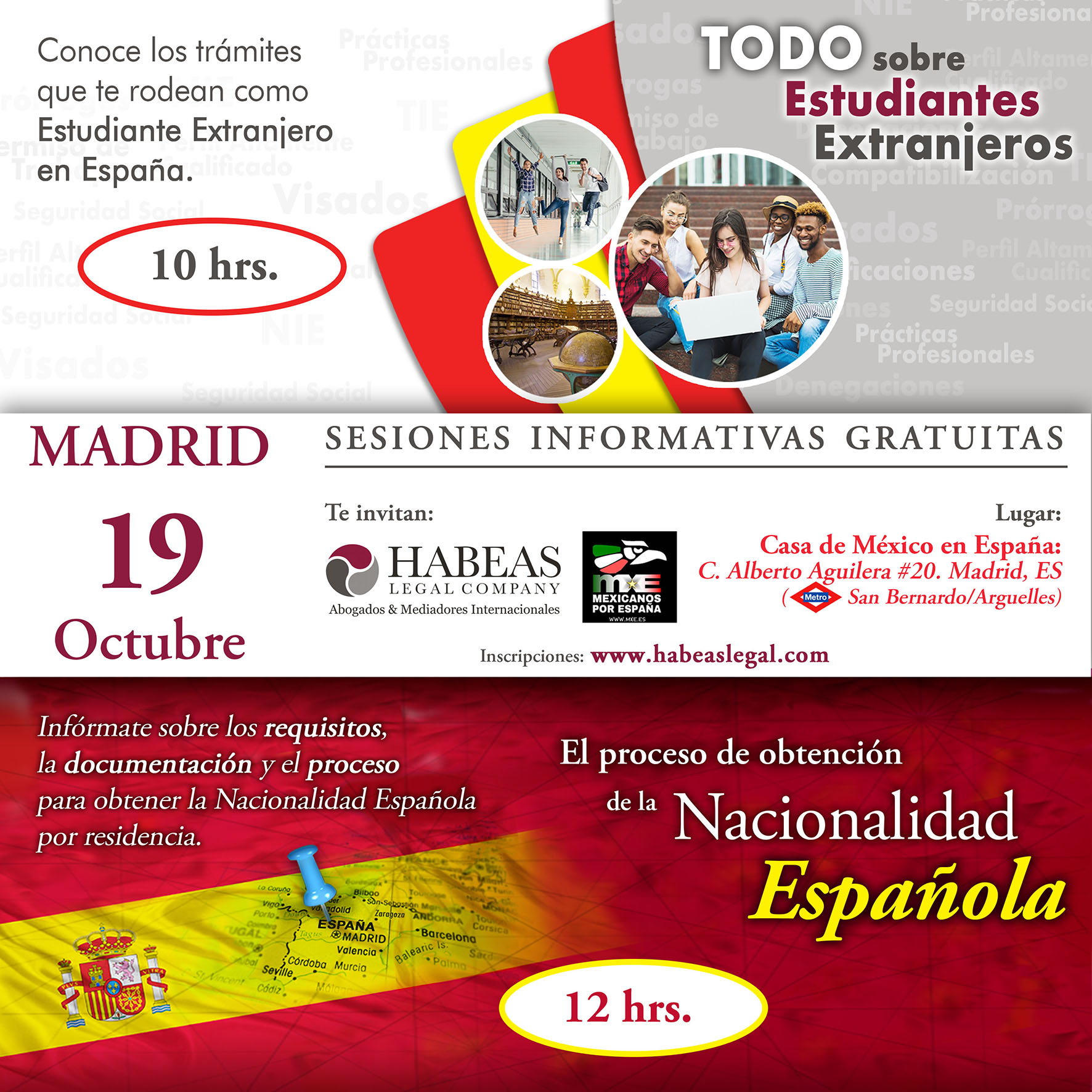 Habeas Legal sesion Madrid Estudiantes y Nacionalidad calendar